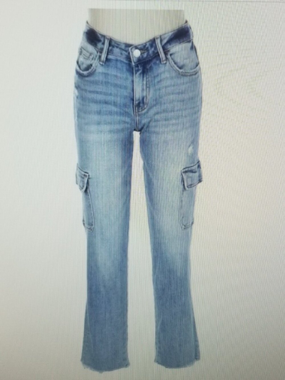 Womens Lovervet Cargo Slim Straight Jeans - Size 28